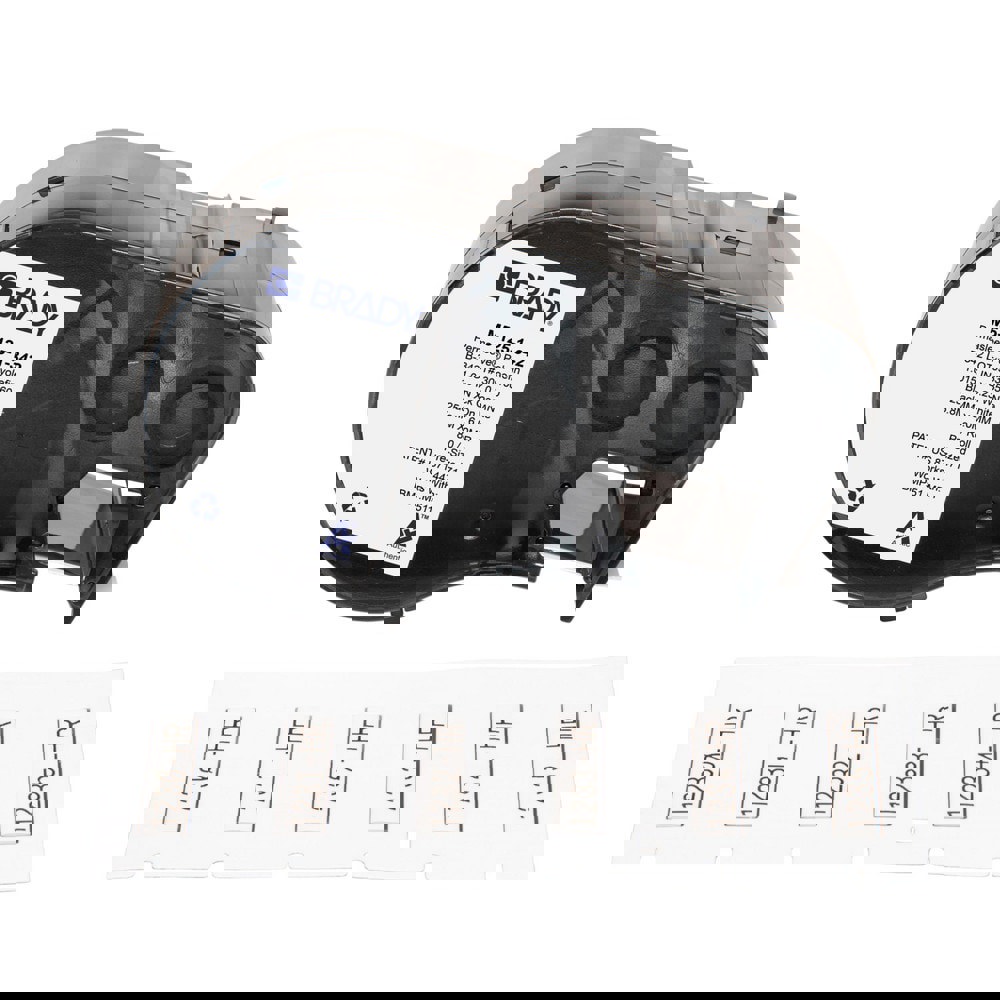 Labels, Ribbons & Tapes; Application: Heat Shrink Labels ; Type: Heat Shrink Labels ; Color Family: White ; Color: Black on White ; Number Of Labels Per Roll: 80 ; Label Diameter (Inch): 1/8